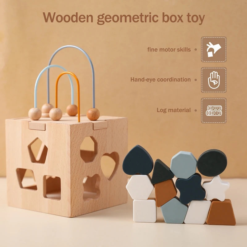 Toy Wooden Activity Cube