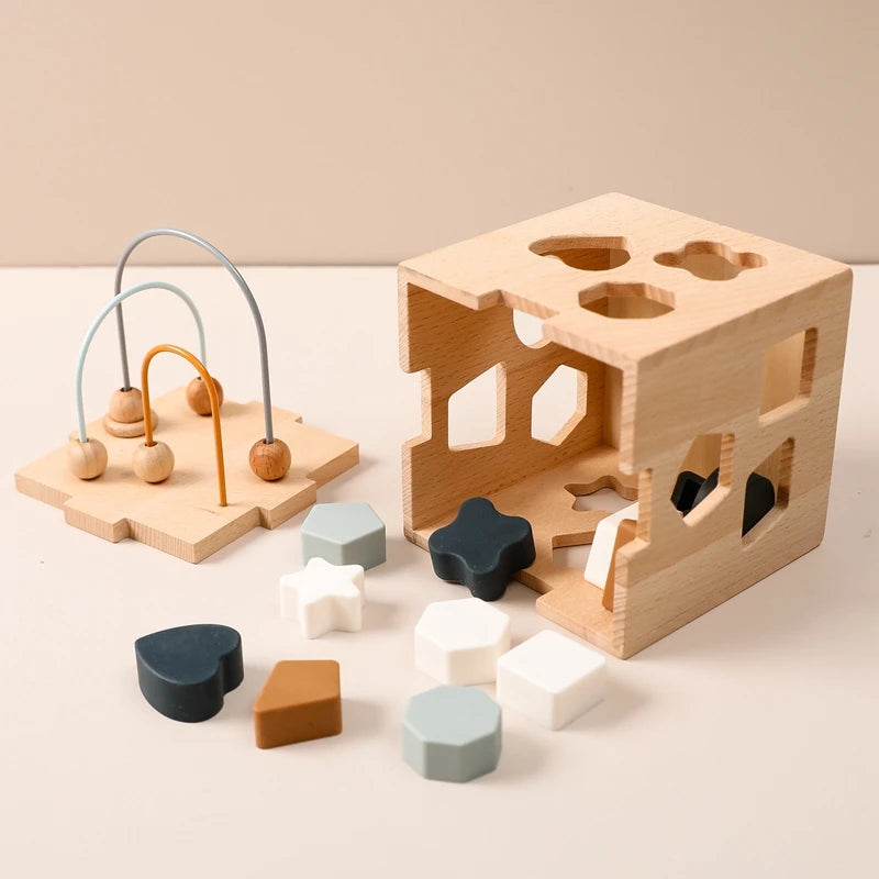 Toy Wooden Activity Cube